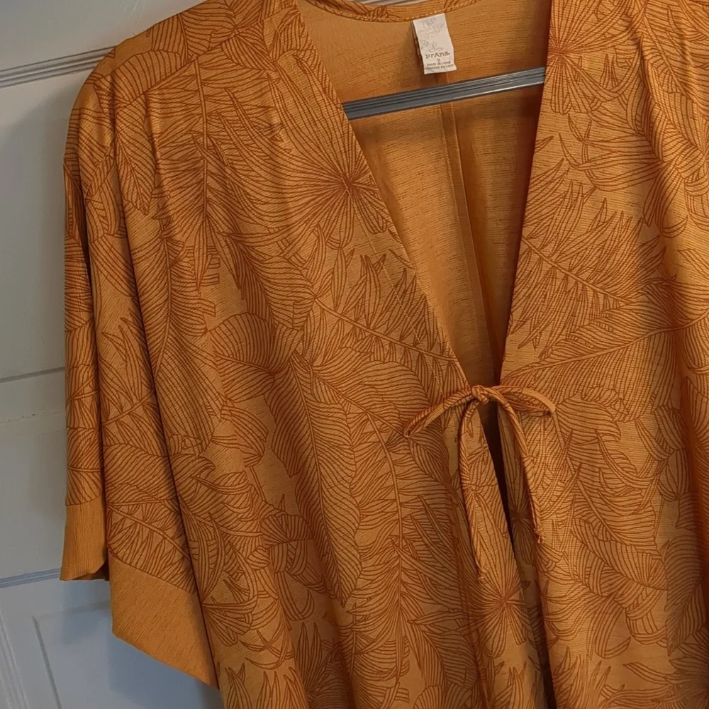 Prana gran paradiso kimono Golden Fronds NWOT - Picture 3 of 12